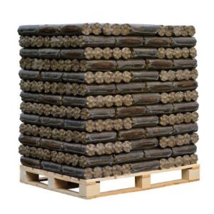 Bûche compressée longue durée